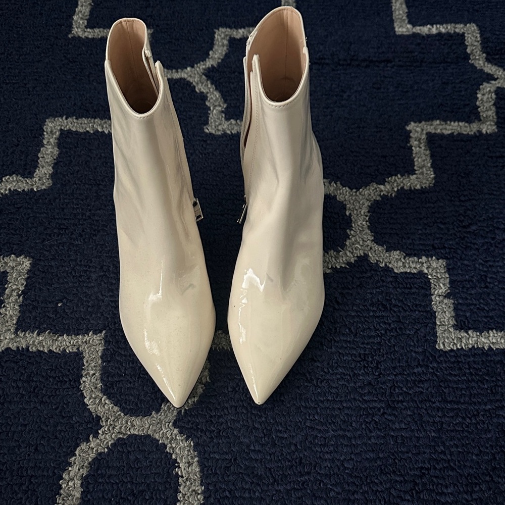 Coach Cream Ankle Booties